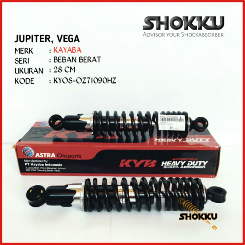 Jual SHOCK BELAKANG BEBAN BERAT JUPITER VEGA MERK KAYABA HEAVY DUTY