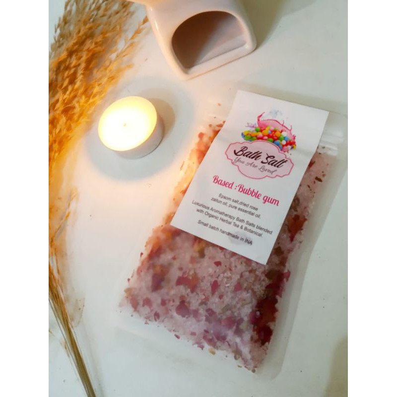 Jual Garam Mandi Epsom Bath Salt Dengan Bunga Asli Aromaterapi Shopee