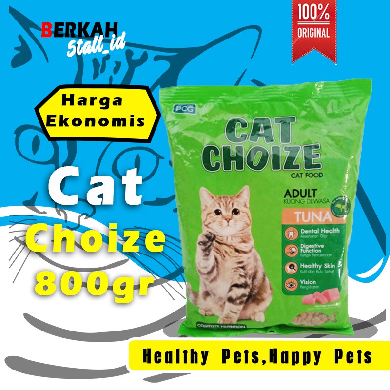 Jual Makanan Pakan Kucing Cat Choize Dry Food Adult Tuna 800gr Gr