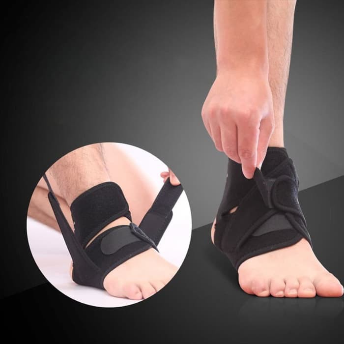 Jual Black Adjustable Ankle Support Pelindung Pergelangan Kaki