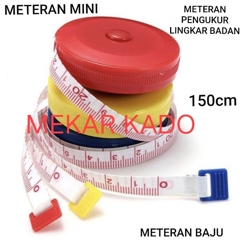 Jual Meteran Gulung Putar Cm Meteran Mini Pengukur Lingkar Pinggang