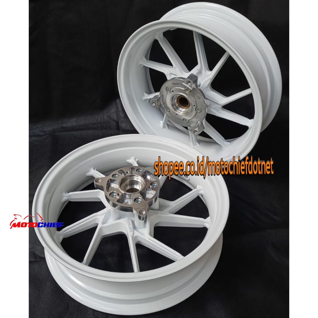 Jual Velg Racing Tapak Lebar Chemco Nmax Old Putih Original Shopee