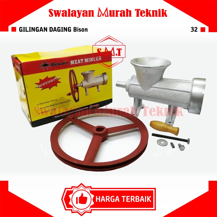 Jual Gilingan Daging Manual No Pulley Bison Meat Mincer Grinder