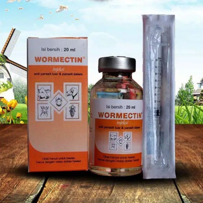 Jual WORMECTIN 20ml Spet Obat PARASIT Pada Hewan SCABIES KUTU