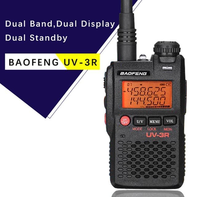 Jual BAOFENG UV 3R Mini VHF UHF Two Way Radio Walkie Talkie 2W Shopee