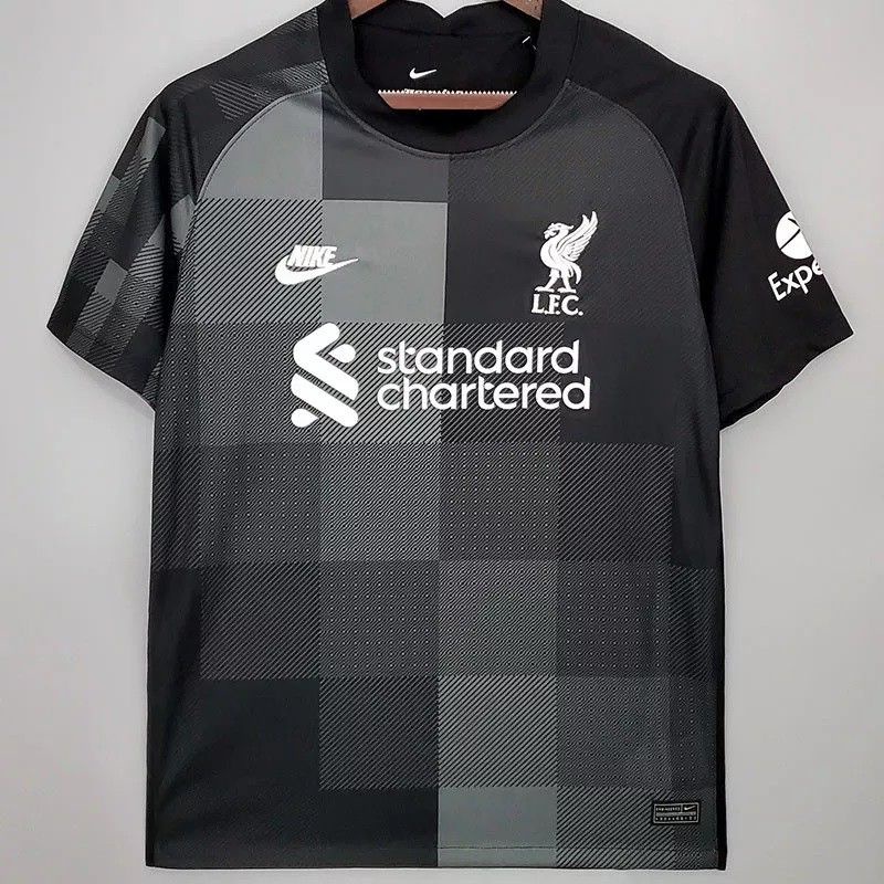 Jual Jersey Bola TERBARU Liverpool GK Kiper Black Hitam 2021 2022 Grade