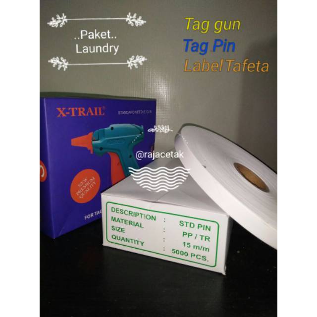 Jual Paket Peralatan Laundry Penanda Laundry Tag Gun Tag Pin