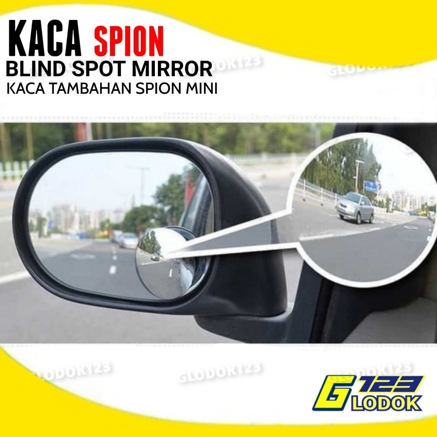 Jual Kaca Spion Mini Cembung Tambahan Blind Spot Mirror Mobil Motor