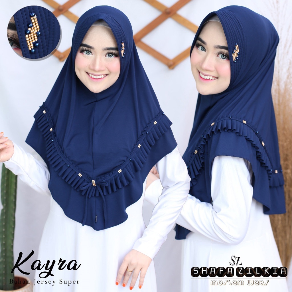 Jual Hijab Instan Khimar Kayra Jersey Murah Terbaru Jilbab Instan