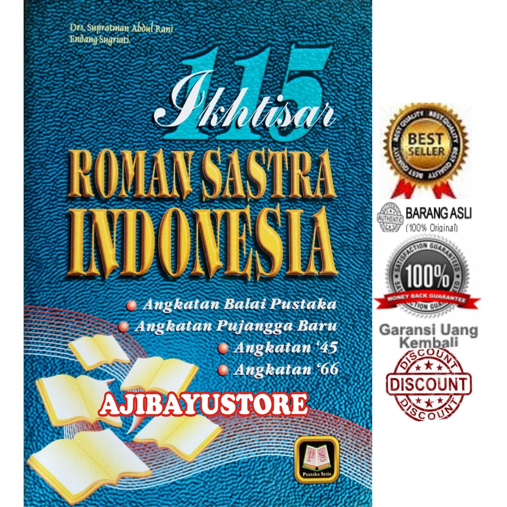 Jual Buku Ikhtisar Roman Sastra Indonesia Supratman Abdul Rani