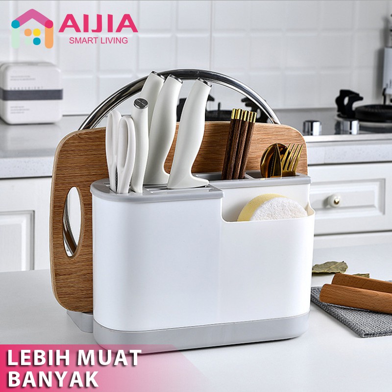 Jual Aijia Tempat Pisau Dapur Rak Pisau Dapur Rak Dapur Serbaguna