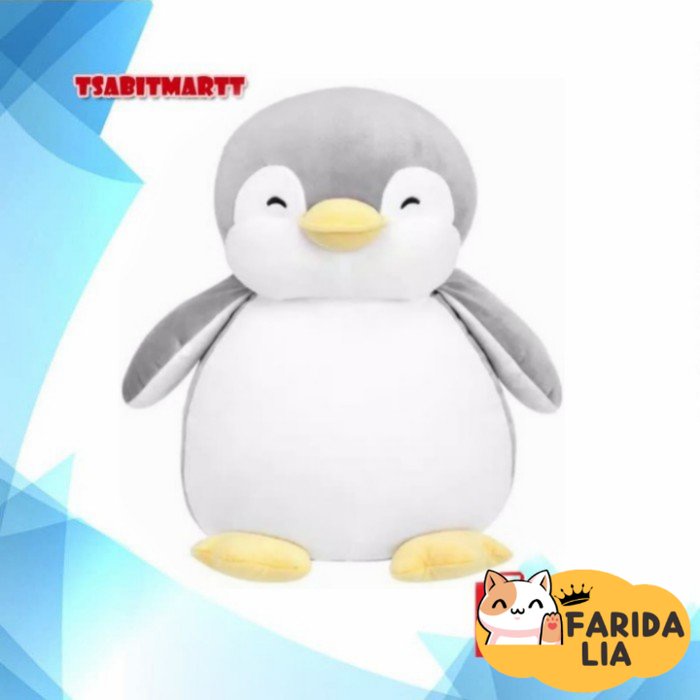 Jual Boneka Miniso Penguin Plush Toy Grey Shopee Indonesia