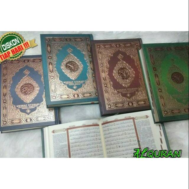 Jual Mushaf Al Quran Rasm Utsmani Terjemah Tajwid Warna A Shopee