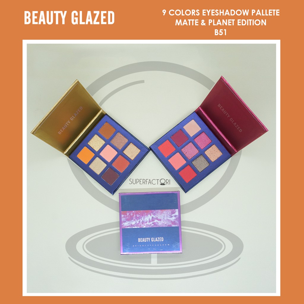 Jual Ready Stock Beauty Glazed Colors Warna Eyeshadow Planet