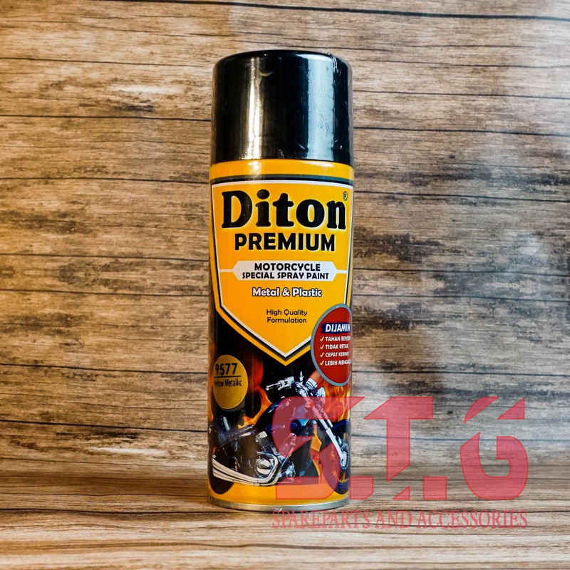 Jual Yellow Metallic Diton Premium Cat Pylox Pilox Semprot Cc