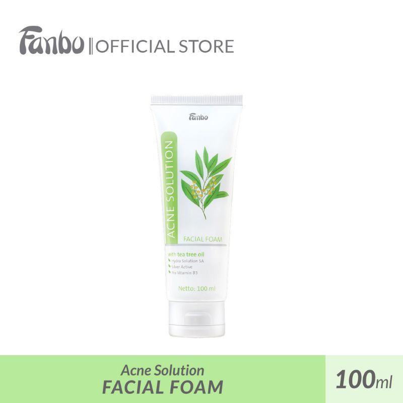 Jual FANBO Acne Solution Facial Foam 100ML Cuci Muka Shopee Indonesia