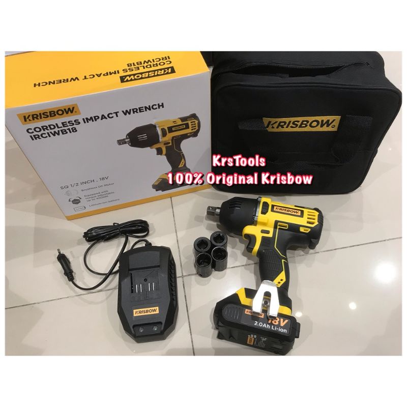 Jual Krisbow Mesin Impact Wrench Sq Inch V Nm Cordless