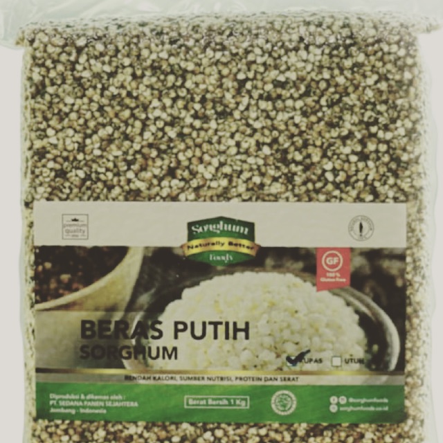 Jual Beras Sorghum Putih Gluten Free Low Gi Shopee Indonesia