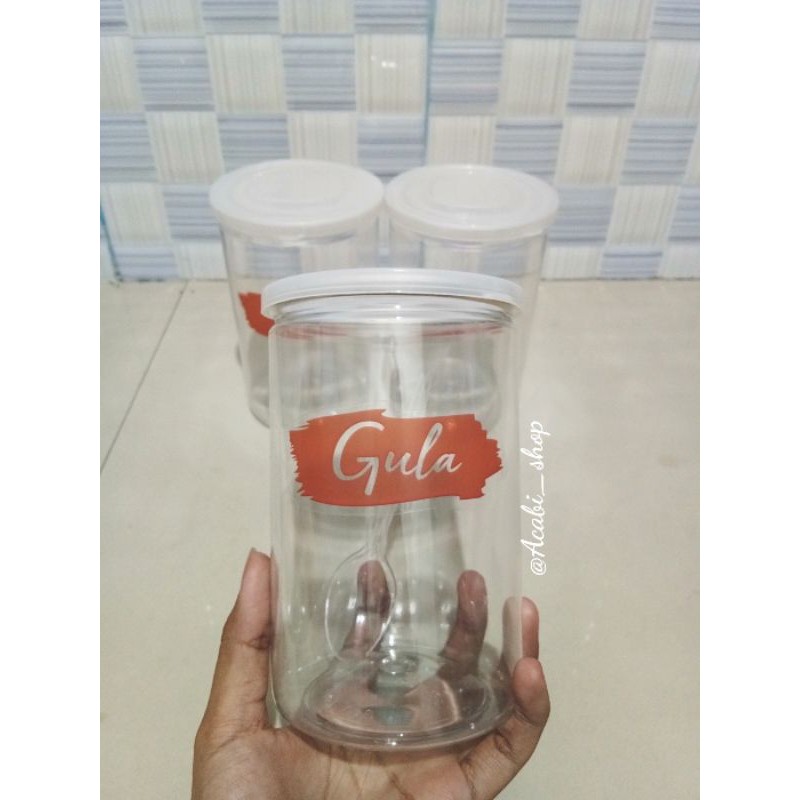 Jual Toples Bumbu Dapur Ml Free Label Dan Sendok Shopee Indonesia