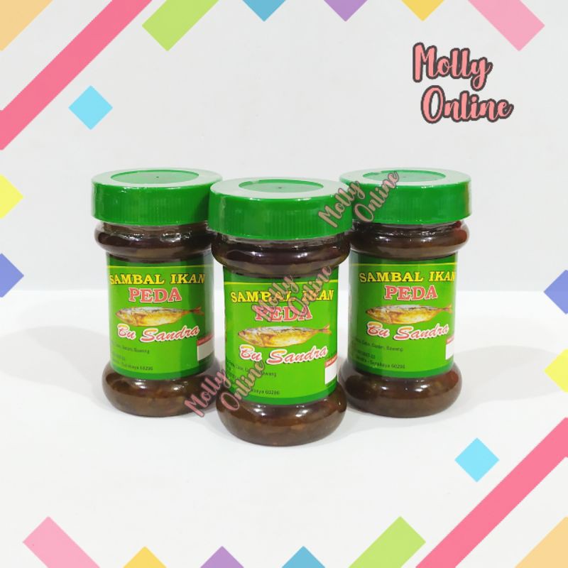 Jual Bu Sandra Sambal Ikan Peda Khas Surabaya Sambel Botol Pedas Peda