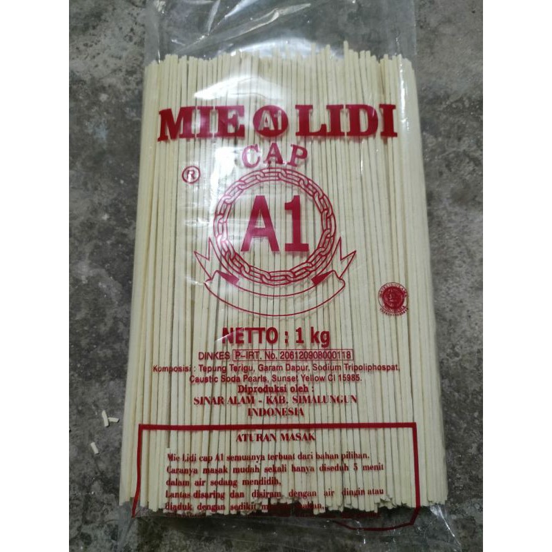 Jual Mie Lidi Cap A1 Kemasan 1kg Shopee Indonesia