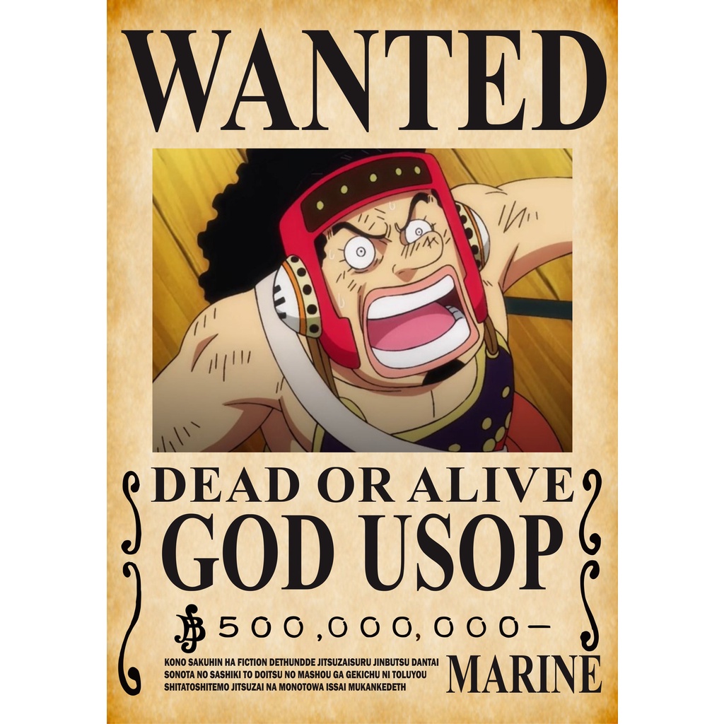 Jual New Wanted Poster Bounty Terbaru After Wanokuni Anime Manga One