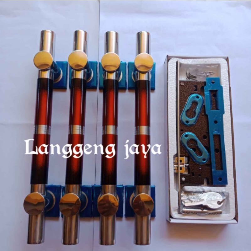 Jual Paket Komplit Handle Pintu 45cm 60cm 80cm Body Pelor Gagang