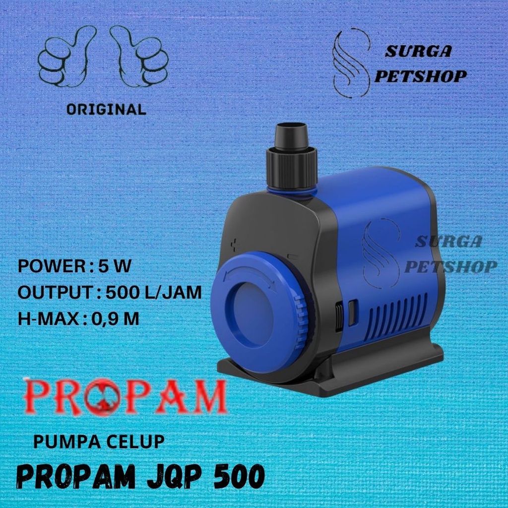 Jual SUNSUN PROPAM JQP500 JQP 500 Lit Jam Pompa Celup Aquarium Kolam