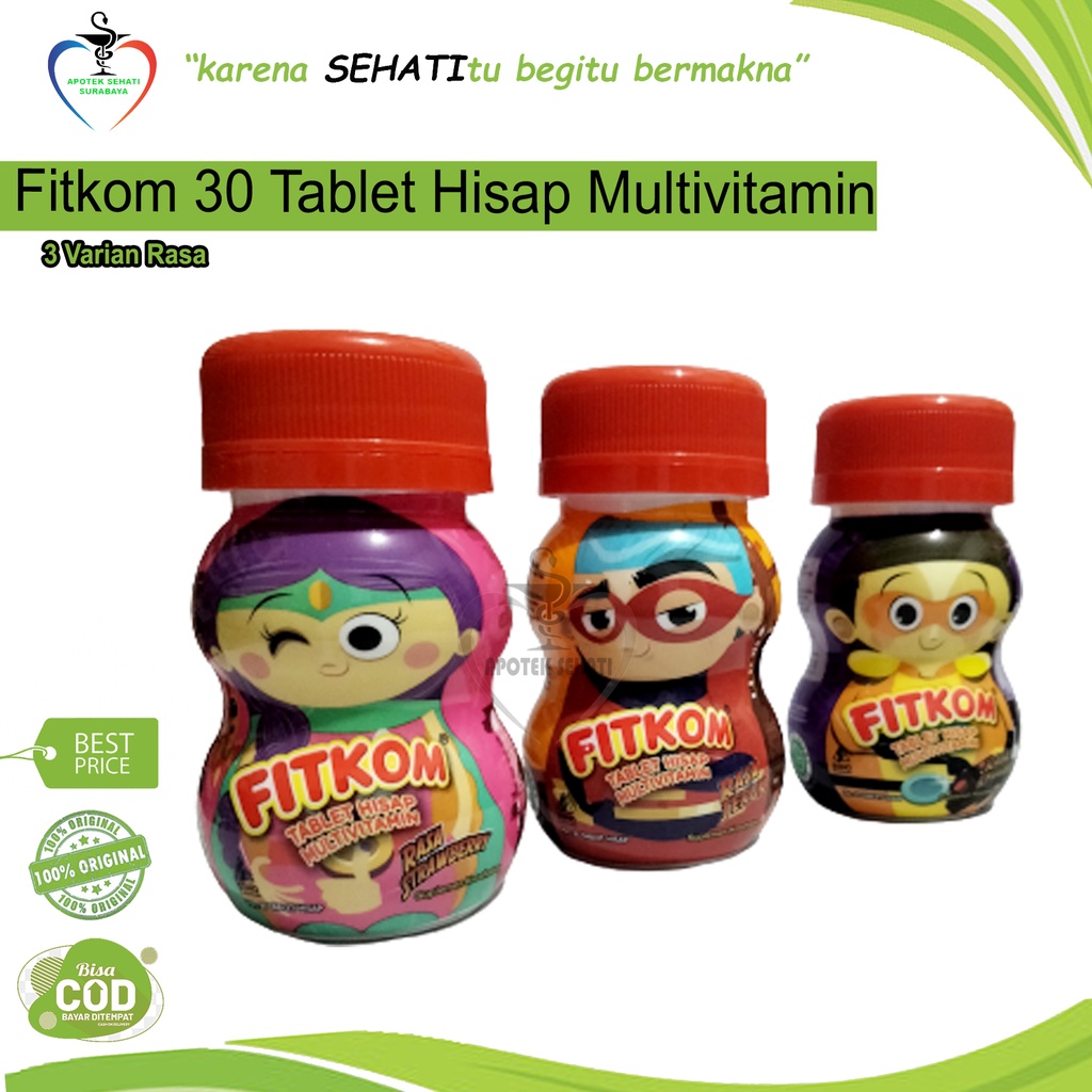 Jual Fitkom Tablet Hisap Multivitamin Shopee Indonesia