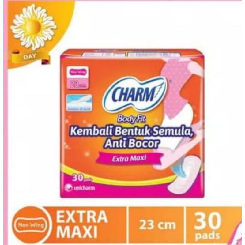 Jual Charm Body Fit Extra Maxi Non Wing 23cm 30 Pads Shopee Indonesia