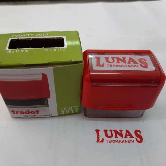 Jual Stempel Trodat Warna Otomatis Lunas Trodat Printy Shopee