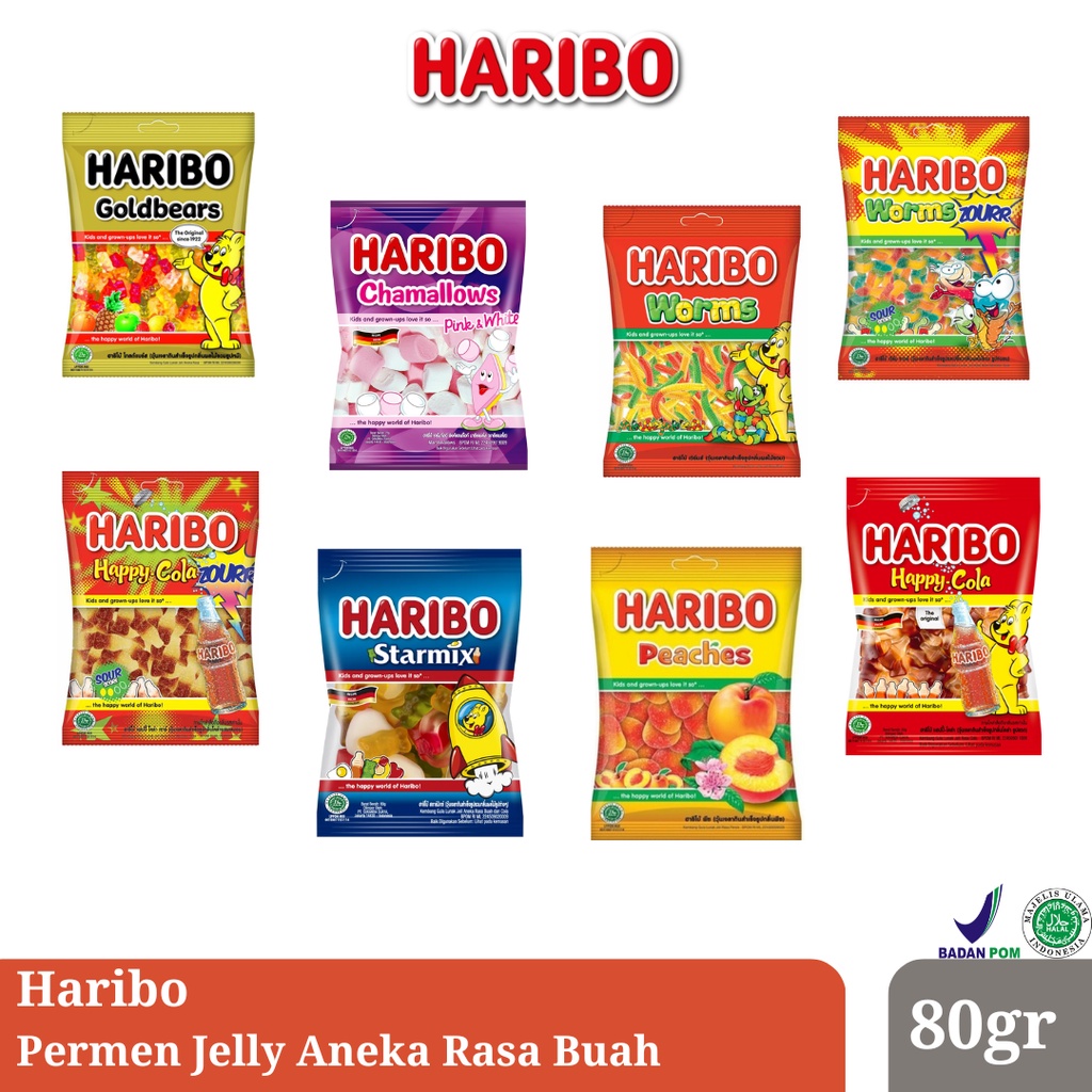 Jual Haribo Permen Jelly Aneka Rasa Buah Kemasan Kecil Gr Shopee