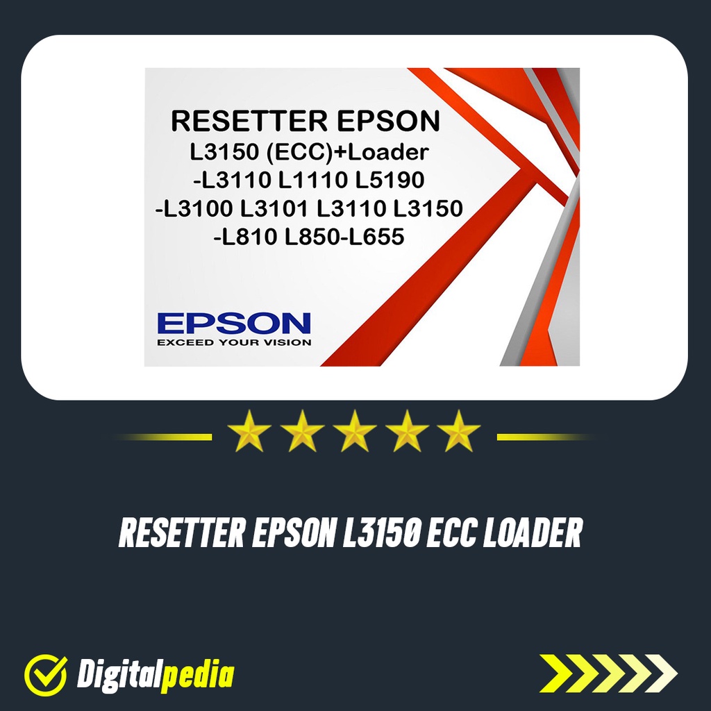 Jual Software Resetter Epson L3150 ECC Loader L3110 L1110 L5190 L3100