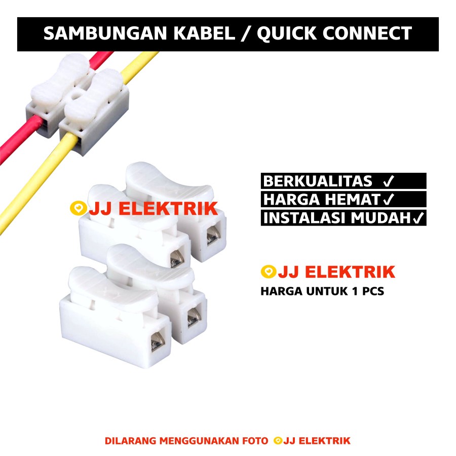 Jual Sambungan Kabel Jepit Led Strip Kabel Quick Clamp Spring