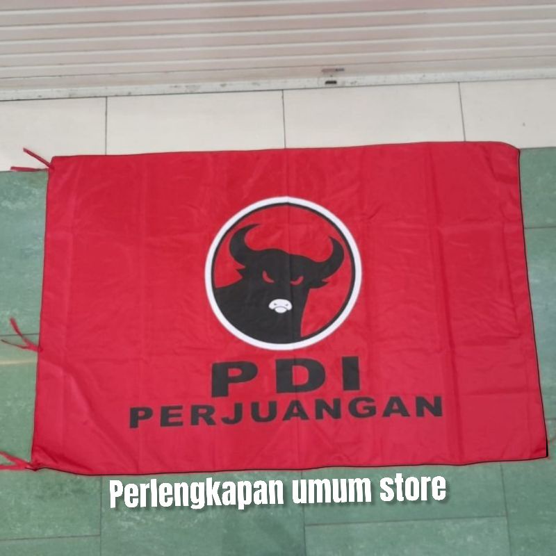 Jual BENDERA PARTAI PDI UKURAN 60 90 Cm Isi 100 Lembar Shopee Indonesia