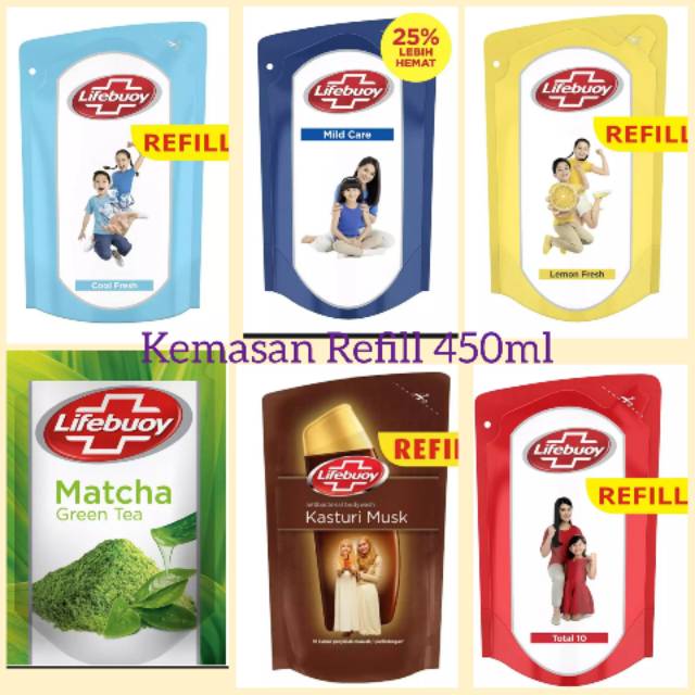 Jual Lifebuoy Body Wash Refill Ml Shopee Indonesia