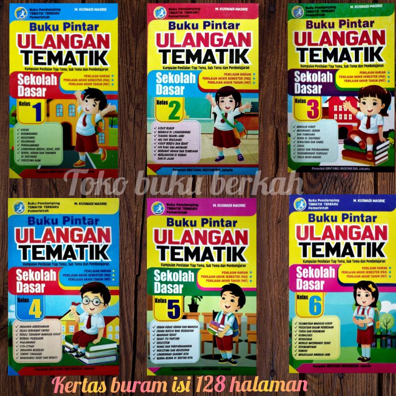 Jual Buku Pintar Ulangan Tematik SD 1 2 3 4 5 6 1624 Shopee Indonesia