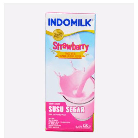 Jual Indomilk Susu UHT Strawberry 250 Ml Shopee Indonesia