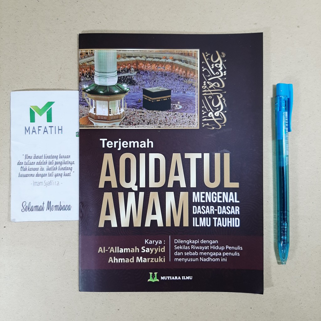 Jual Buku Terjemah Kitab Nadhom Aqidatul Awam Besar Mutiara Ilmu