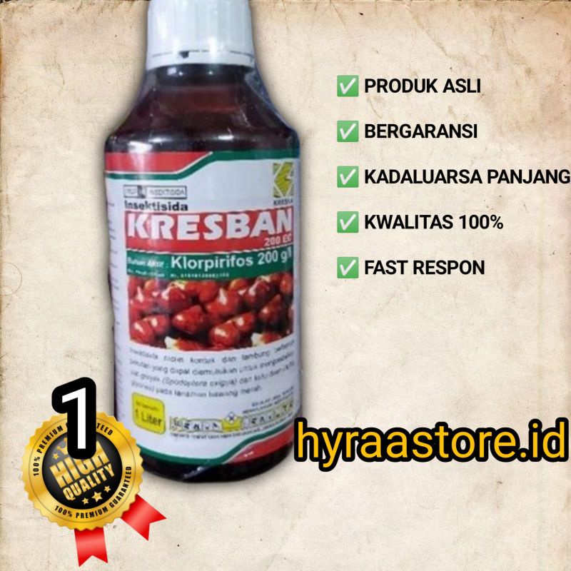 Jual Insektisida Kresban Ec Setara Dursban Kemasan Liter