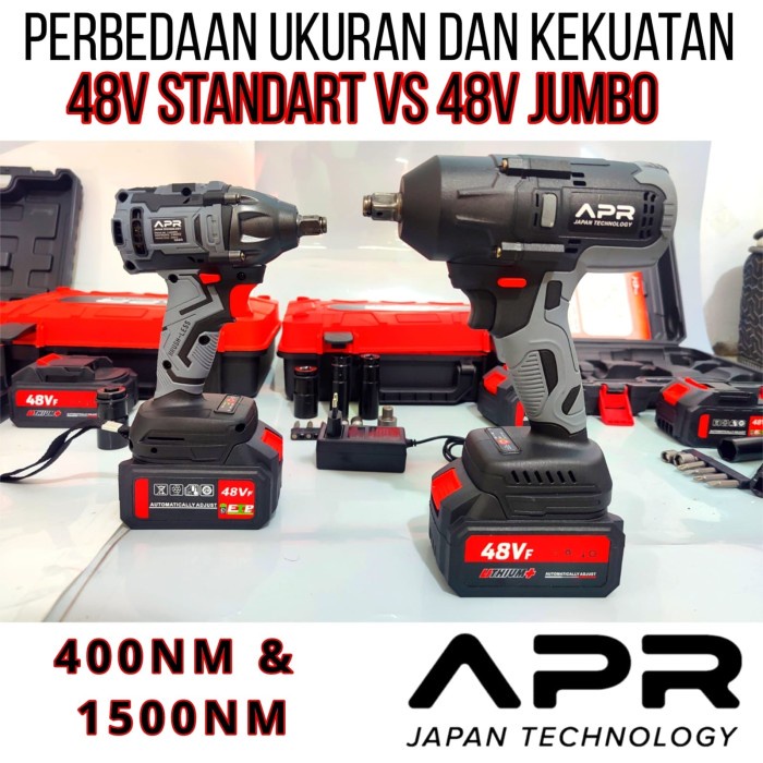 Jual Mesin Cordless Impact Wrench Brushless 48V JV88 JLD Bor Baut