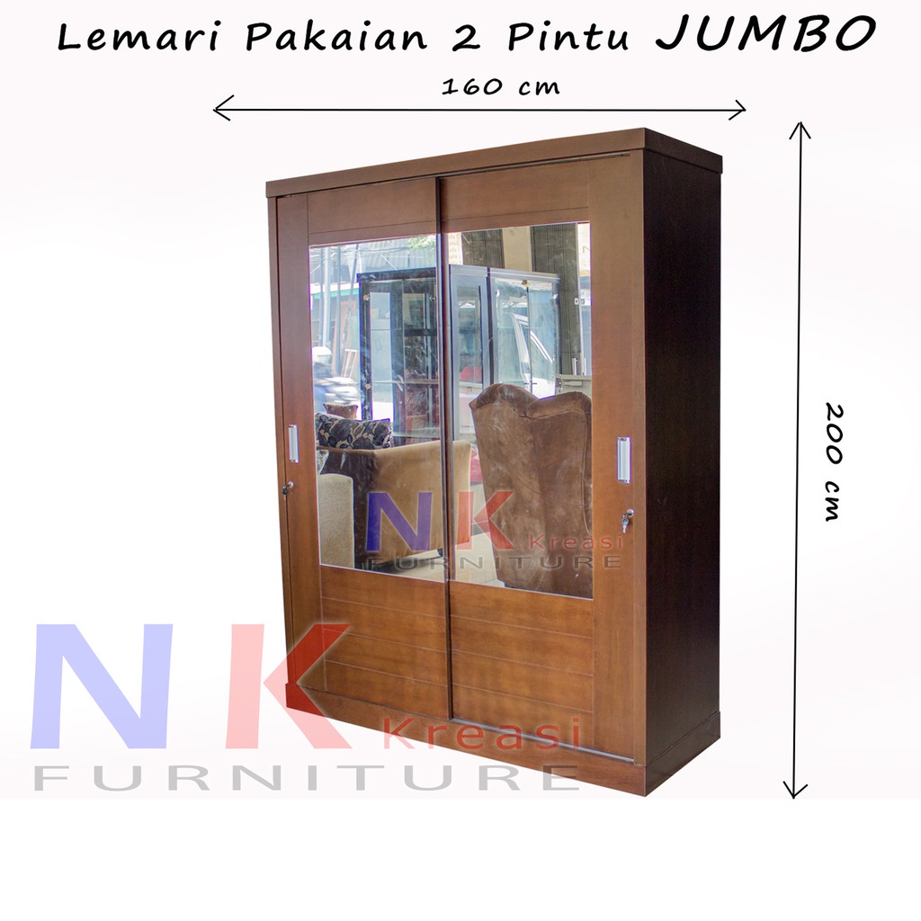 Jual Lemari Pakaian Pintu Lemari Baju Sliding Door Minimalis Pintu