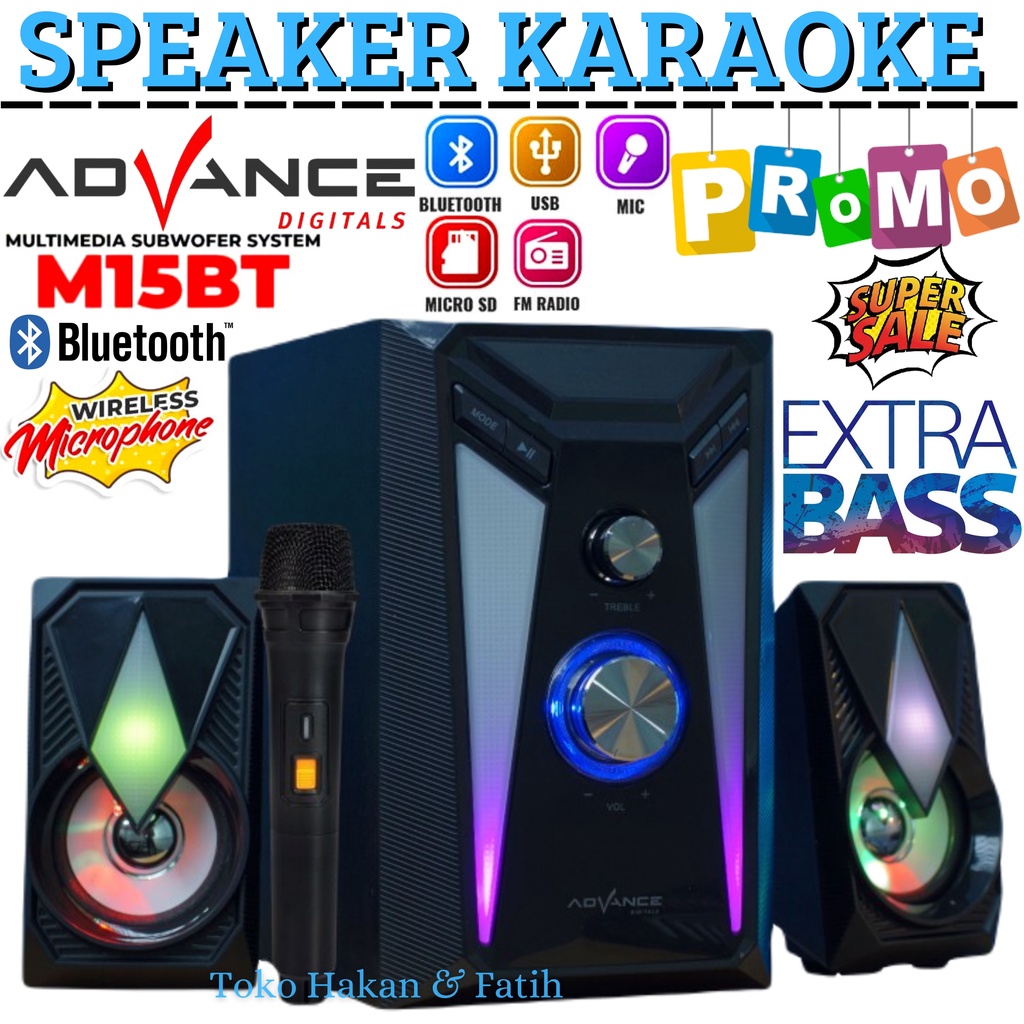 Jual Speaker Karaoke Advance M Bt Speaker Stereo Bluetooth Advance M