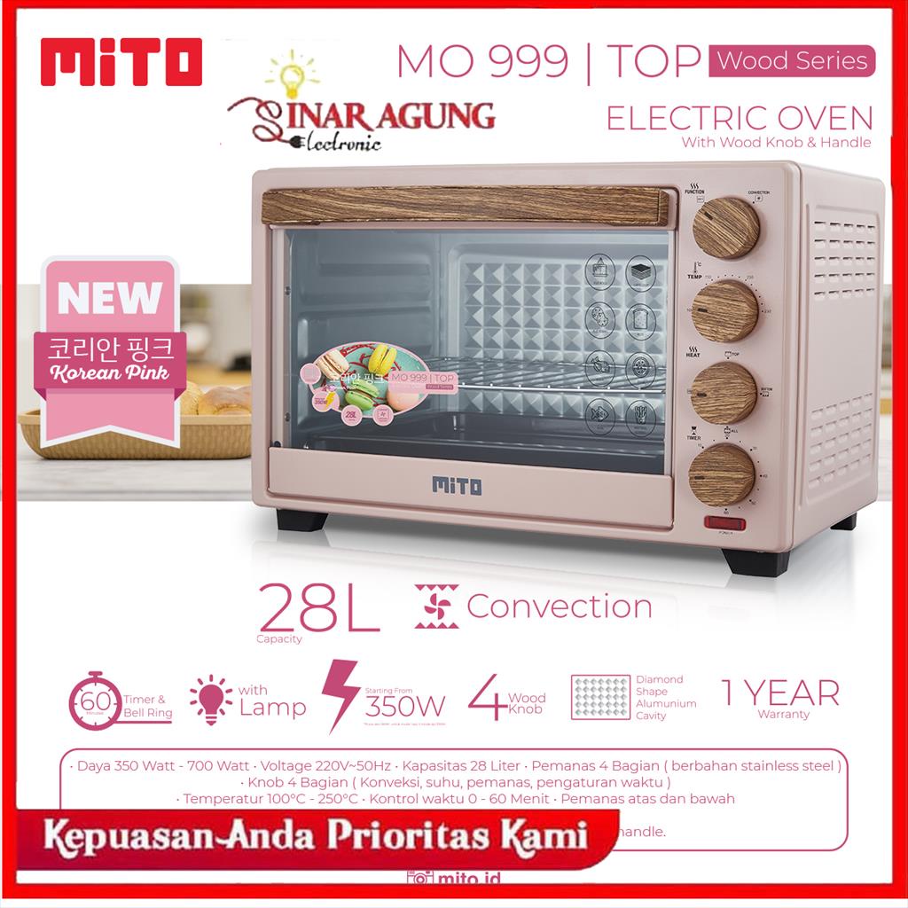 Jual COD OVEN LISTRIK MITO MO999 MO 999 DIAMOND CAVITY 28 LITER