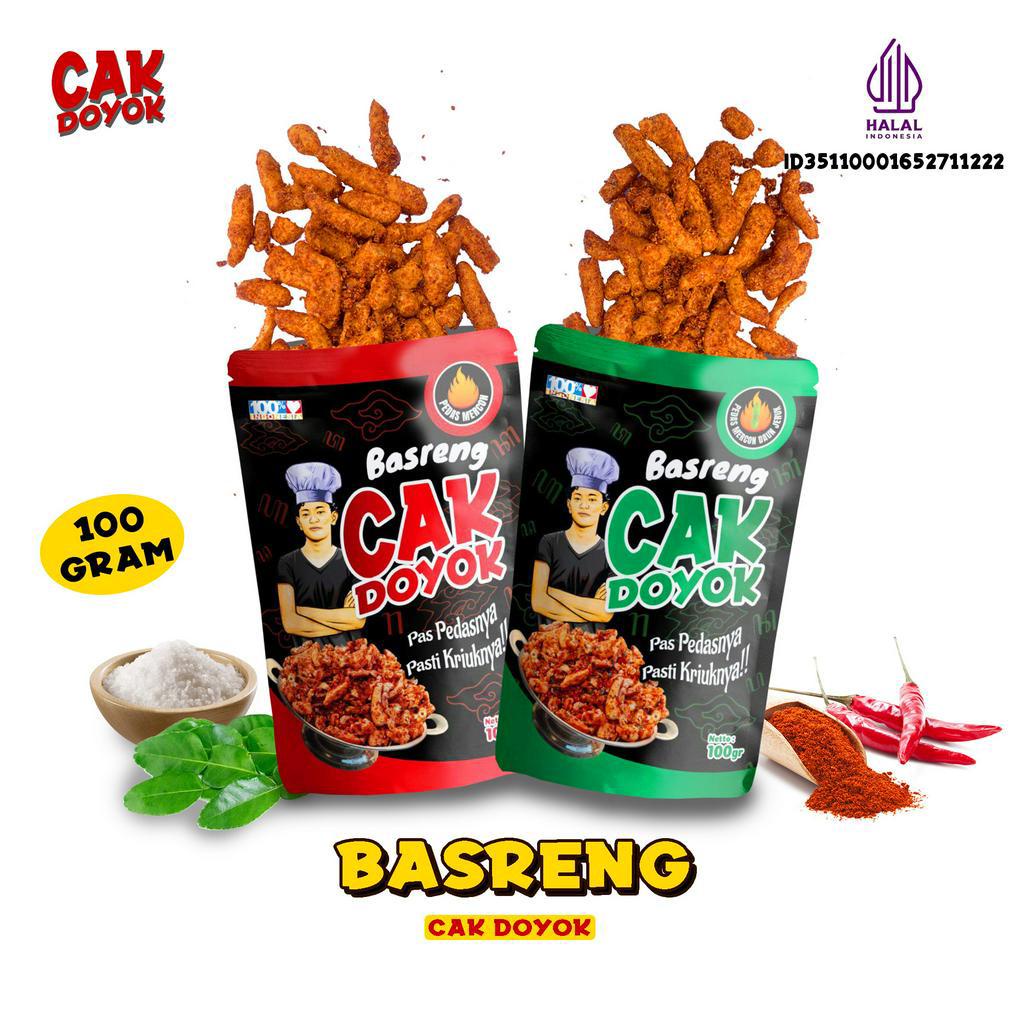 Jual PREMIUM KERIPIK BASRENG BASO GORENG STIK CAK DOYOK PEDAS DAUN