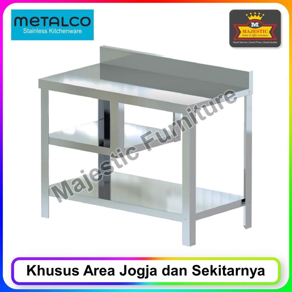 Jual Meja Dapur Stainless Metalco MT 1 Anti Karat Jogja Shopee