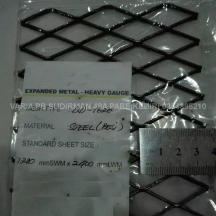 Jual Kawat Mesh Expanda Expanded 1620 Dd Hitam 120x240 Pagar Pembatas