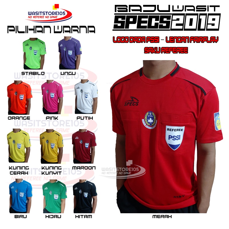 Jual Baju Tugas Wasit Liga Dada Pssi Saku Referee Lengan