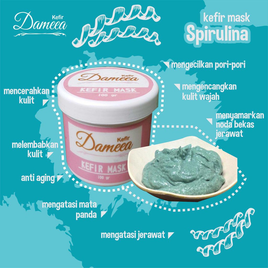 Jual Dameea Masker Wajah Kefir Premium Gr Superfood Face Mask