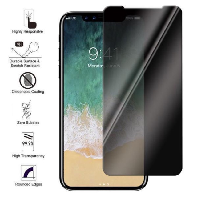 Jual Antigores Anti Gores Kaca Tempered Glass Anti Spy Privacy Iphone X